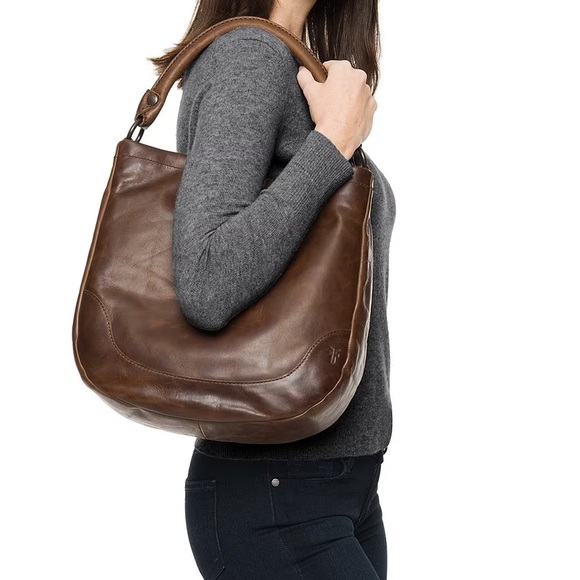Frye Melissa Hobo Bag Dark Brown EC - Picture 12 of 12
